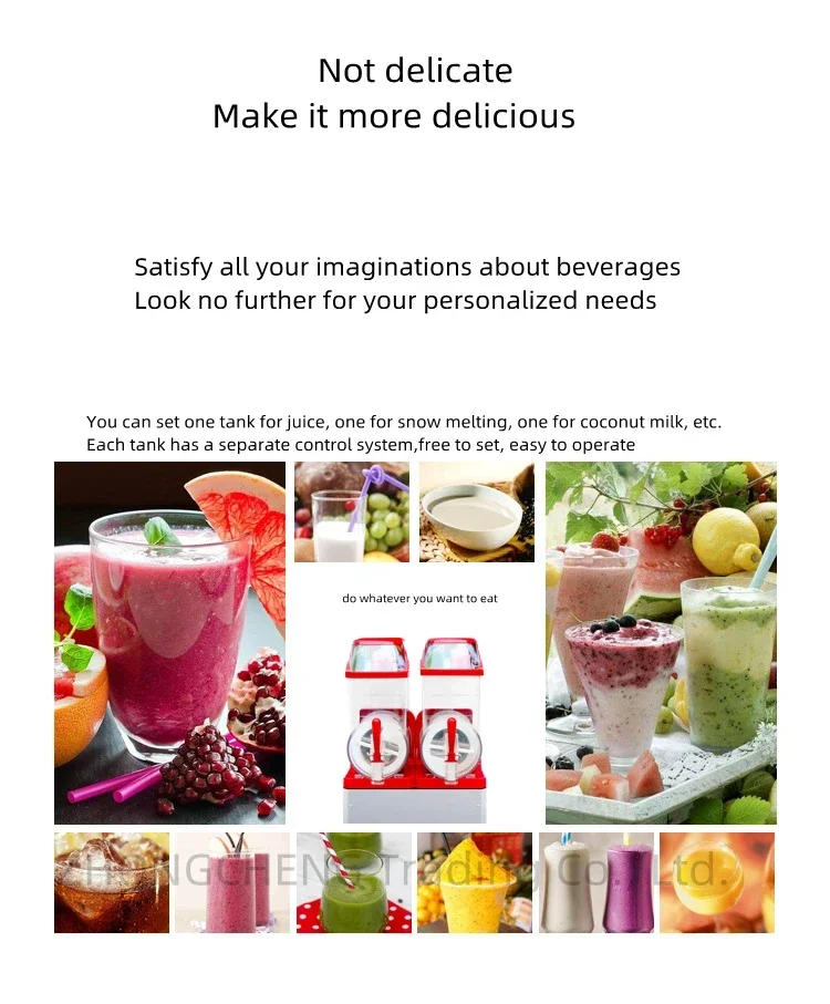 Description Picture 5 of item12L*3 Slush Machine Commercial Snow Melting Machine One Two Three Cylinder Fully Automatic Sludge Machine