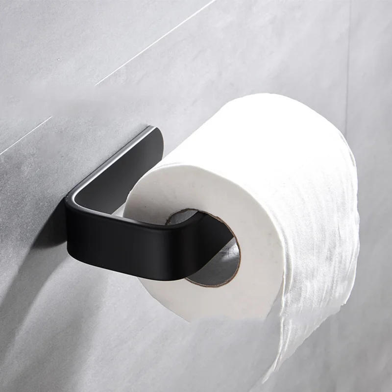 Description Picture 3 of itemSelf-adhesive Towel Rack Wall Mounted Bathroom Items Bathroom Towels Holder Hanger without punching toilet paper holder
