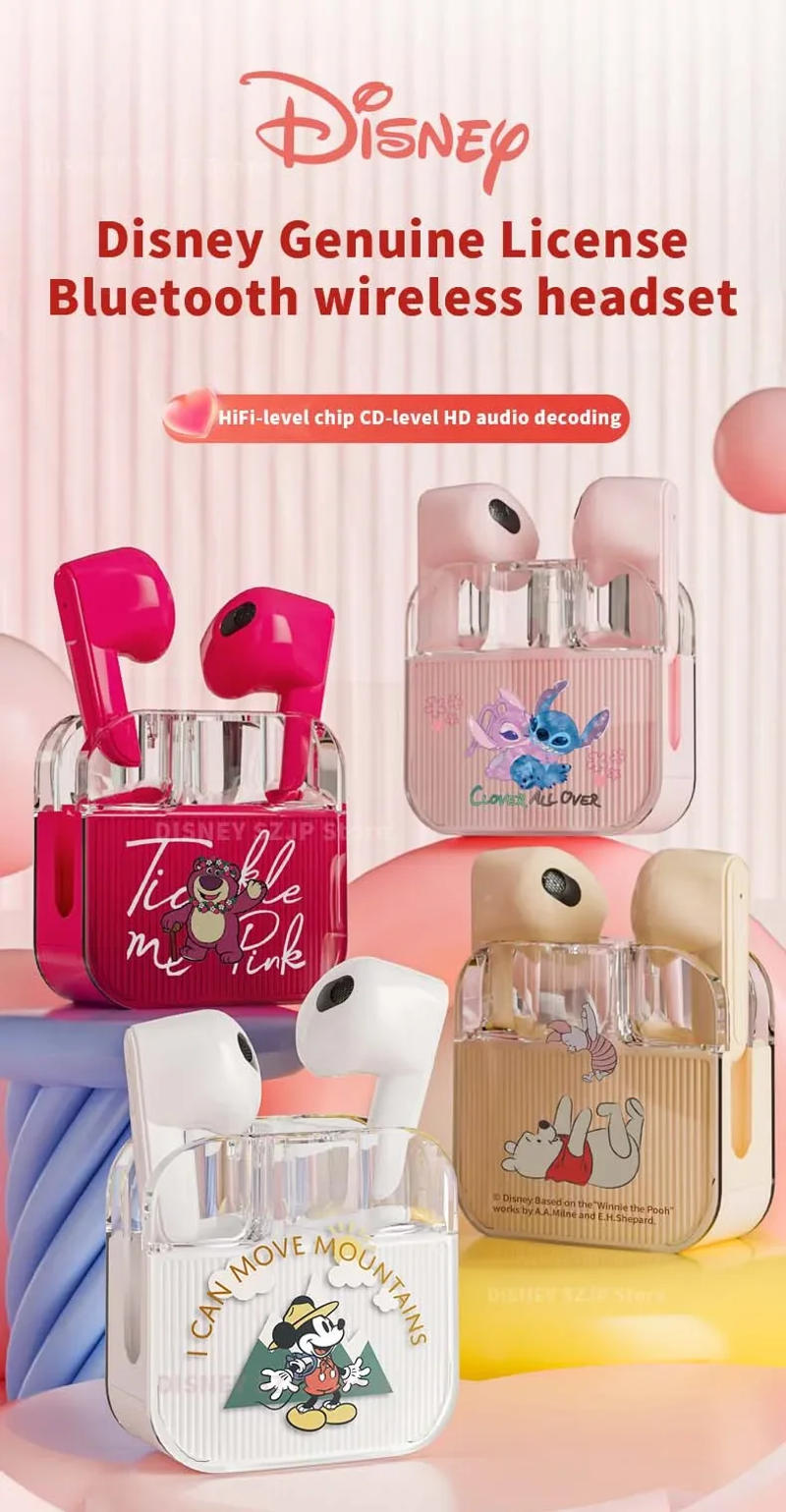 Description Picture 2 of itemDisney Earphones Bluetooth Wireless Mickey Earbuds HiFi Stereo Noise Reduction Sport Gaming Headphones Long Endurance Q53