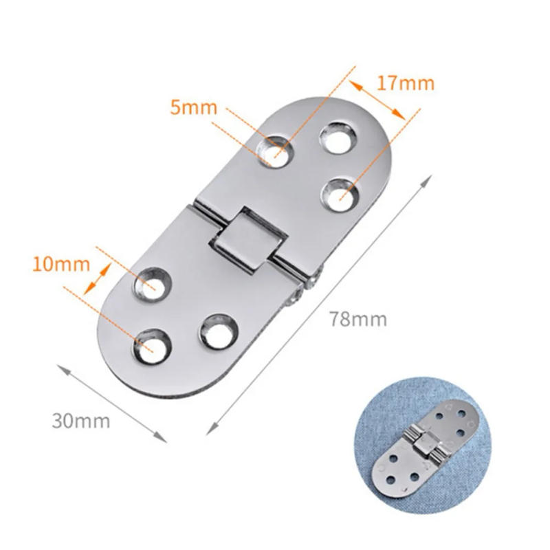 Description Picture 6 of itemFor Table Door Hinge Furniture Furniture Part Hinges Zinc 1 Set 2pcs Cabinet Hinge DIY Folding Hinge Table Hinge