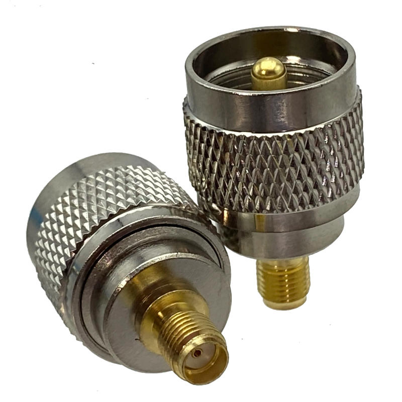 Description Picture 5 of item1pcs UHF SO239 PL259 to SMA Male Plug & Female Jack RF Coaxial Adapter Connector Wire Terminals Straight Brass