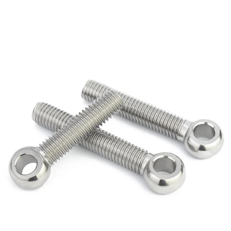 Description Picture 6 of itemM5 M6 M8 M10 M12 304 Stainless Steel Eye Bolt Stud Articulated Anchor Bolt Slip Hole Screw Half thread/Full thread