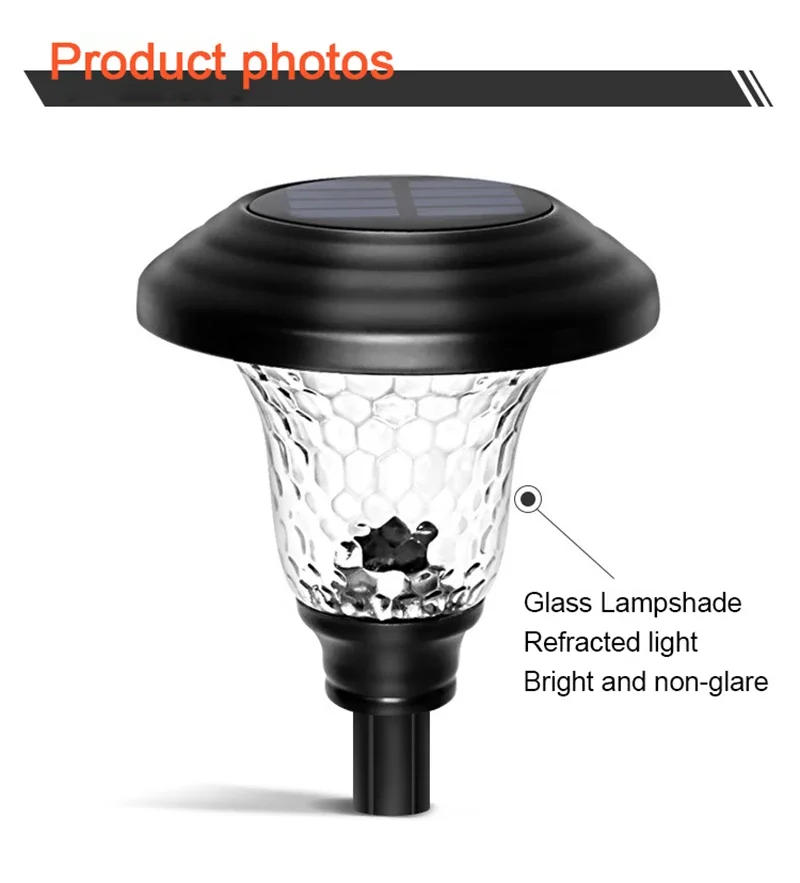 Description Picture 2 of itemLED Solar Lawn Light Outdoor Waterproof Garden Lamp For Garden Courtyard Villa Street Landscape Decoration Solar Powered Lights
