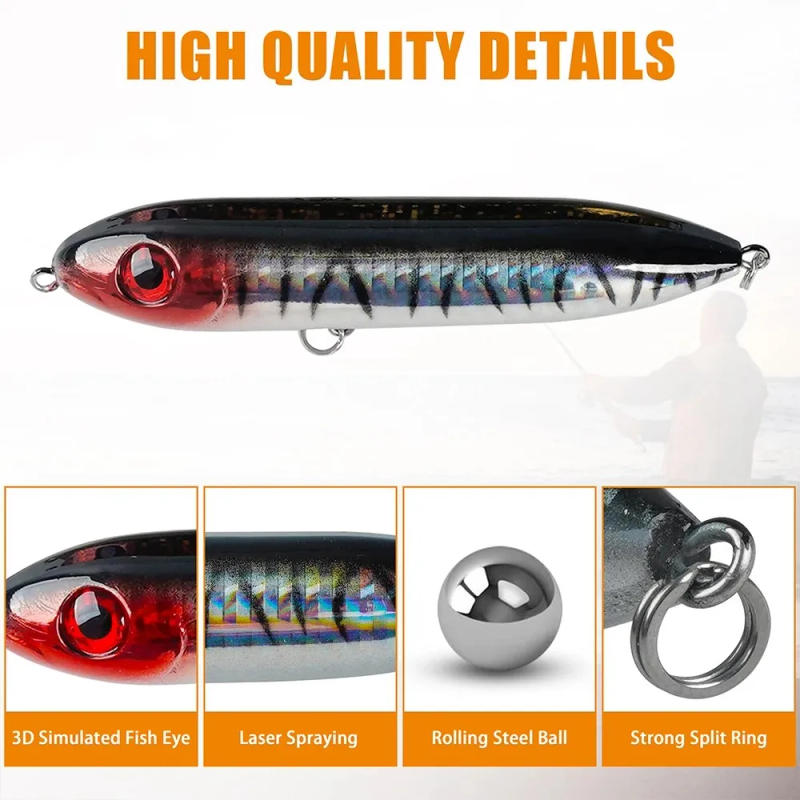 Description Picture 6 of itemCatfish Rattling Line Float Lure 20Pcs Catfish Rig Float Popper Topwater Fishing Lure for Santee Rig Tackle Fishing Rattle Baits
