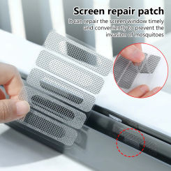 Multi-size Window And Door Screen Repair Patch Adhesive Repair Kit Indoor Insect Fly Mosquit Window Screens Curtain Mosquito Net