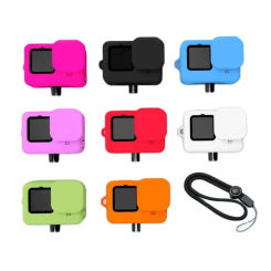 Silicone Case Lens Cap Cover Protector Shell For GoPro Hero 12/11/10/9 Black Camera Frame Wrist Strap LCD Screen Hard Glass Film