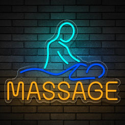 MASSAGE LED Neon Sign USB Powered Dimmer Switch Wall Decor Night Light For Massage shop foot massage shop health center gift