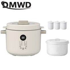 Electric Smart Slow Cooker Ceramic Pot Multifunction BirdNest Porridge Soup Stew Baby Supplement Cooking Heater Food Steamer EU