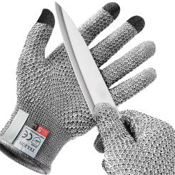 Level 5 Safety Anti-cut Touch Screen Gloves Pineapple Pattern Glass Kitchen Food Grade Slaughter Fish Gloves Fishing Camping