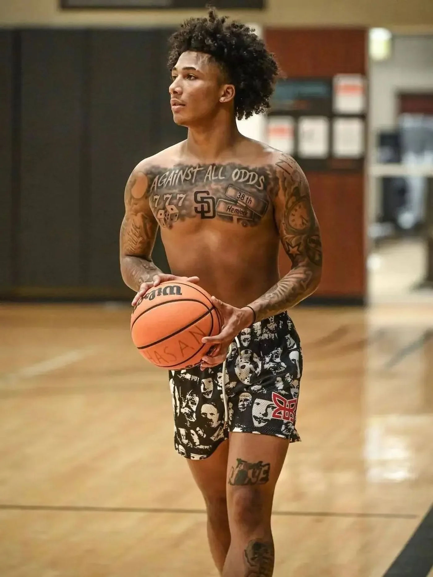 Description Picture 4 of itemFashion Brand Street Basketball Shorts Men Casual Short-Length Pants Running Sports Quick-Drying Breathable Training Pant Summer