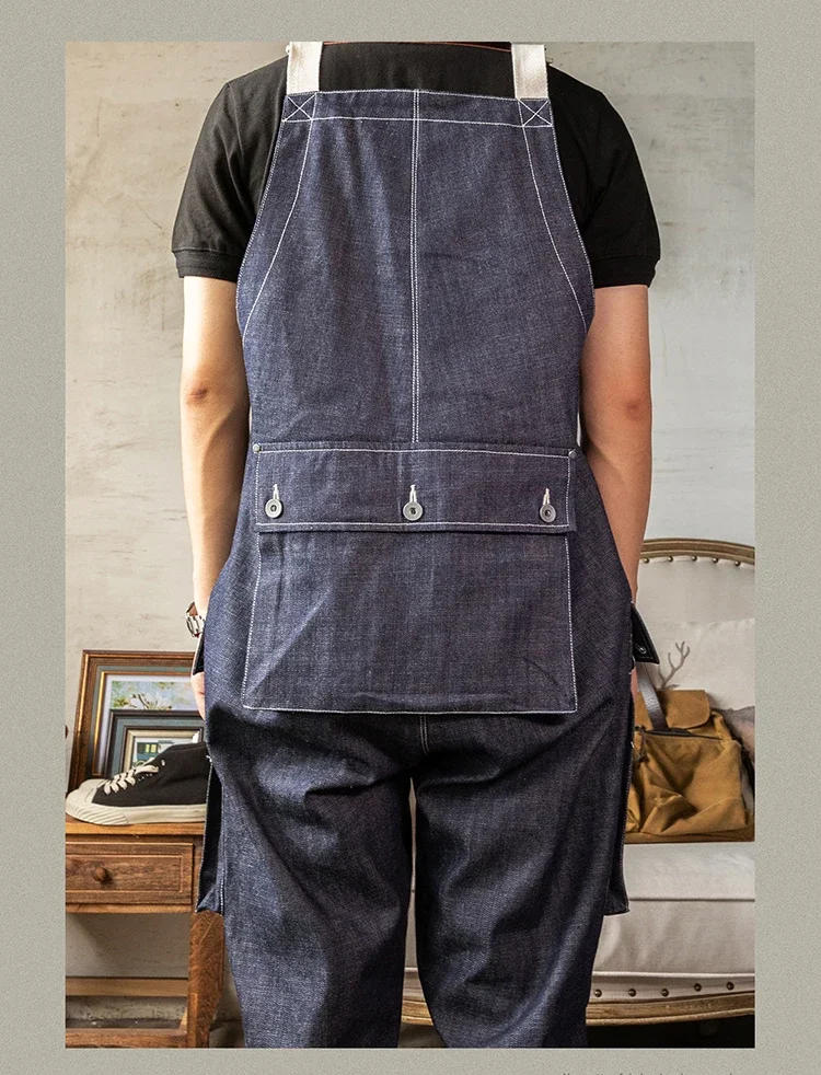 Description Picture 6 of itemRed Tornado Naval Dungaree Army Vintage Style 12oz Denim Men Overalls Loose Fit