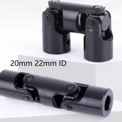 20mm 22mm ID three sections Cross universal-joint coupling double universal hooks coupling binodal cardan joint