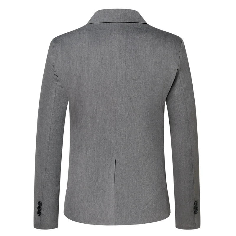 Description Picture 4 of item2024 Foreign Trade European Size Men's Casual One Button Suit Fashion Colored Collar Slim Fit Business Men's Suit