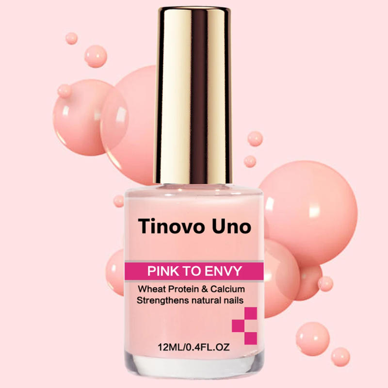 Description Picture 3 of itemTinovo Uno Pink to Envy Nail Strengthener Protein Calcium Natural Nail Polish Keratin Base Growth Liquid for Thin Brittle Nails