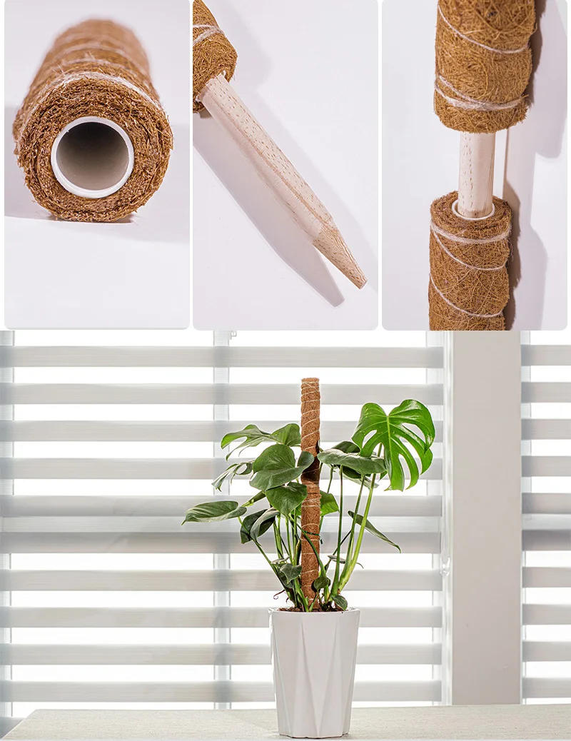 Description Picture 3 of itemPlant Climbing Coir Totem Pole Safe Gardening Coconut  Stick For Climbing Plants Vines And Creepers Plant Support