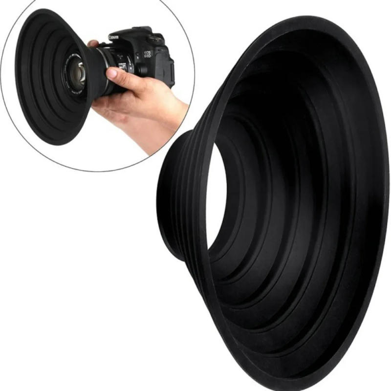 Description Picture 2 of itemSilicone Lens Hood Anti Reflective Camera Lens Hood for Diameter 53mm~72mm,73mm~88mm Lens Foldable Reversible Lens Shade