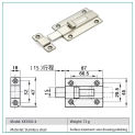 2pcs Door Bolt, Stainless Steel Latch Sliding Door Lock, Surface Mounted Sliding Bolt, Suitable For All Types Of Interior Doors