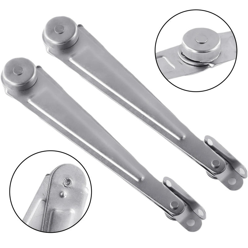 Description Picture 6 of itemHinge Stay Lift Lid Supports 26cm 2pcs Accessory Silver Cupboard Door Furniture Hardware Home Improvement Iron