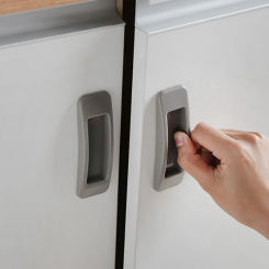 2Pcs Self Adhesive Sliding Door Handles for Doors Glass Window Cabinet Drawer Wardrobe Handle Push-pull Home Supplies