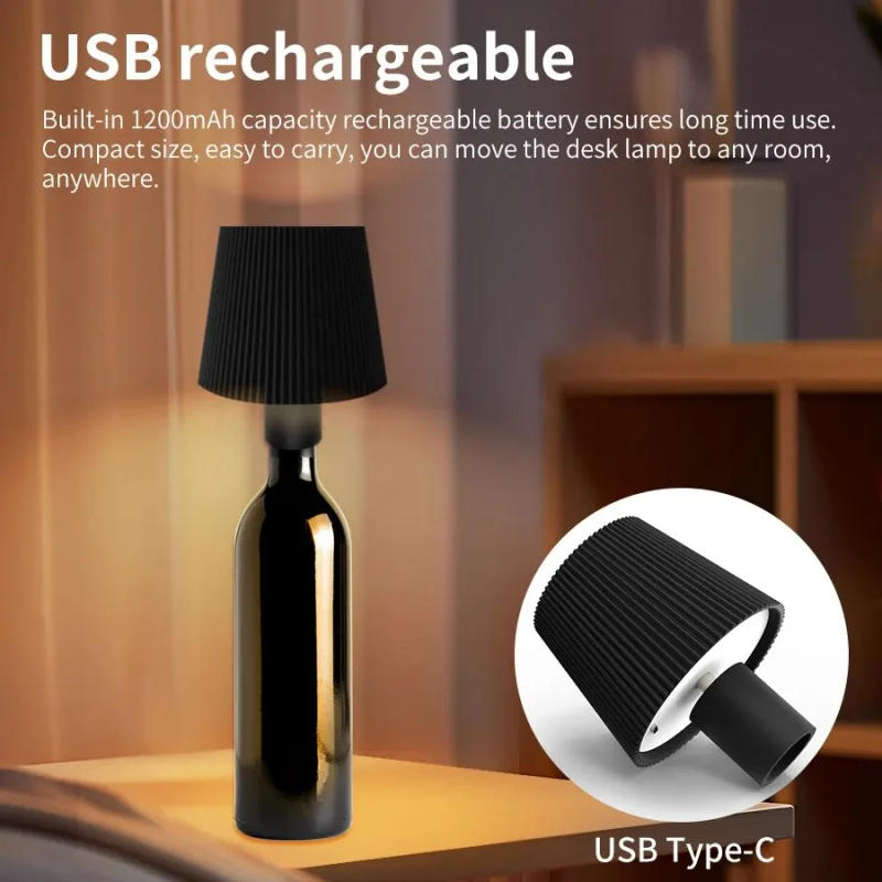 Description Picture 6 of itemRechargeable Table Lamp LED Touch Sensor Desktop Night Light Wireless Reading Lamp for Restaurant Hotel Bar Bedroom Decor Light
