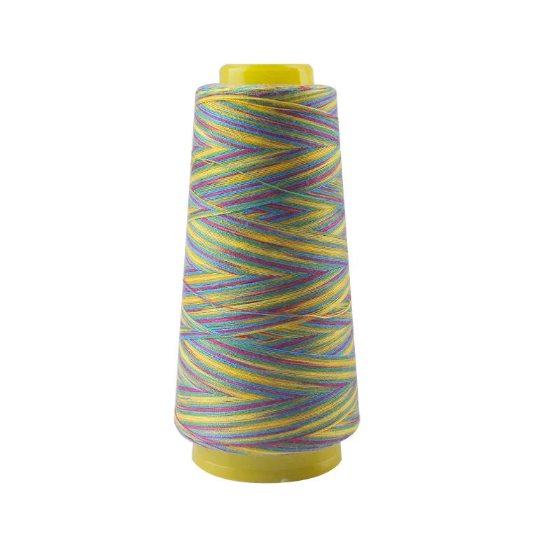 Description Picture 4 of itemRainbow Sewing Thread 1500Y Colorful Polyester Sewing Thread Overlocking Thread