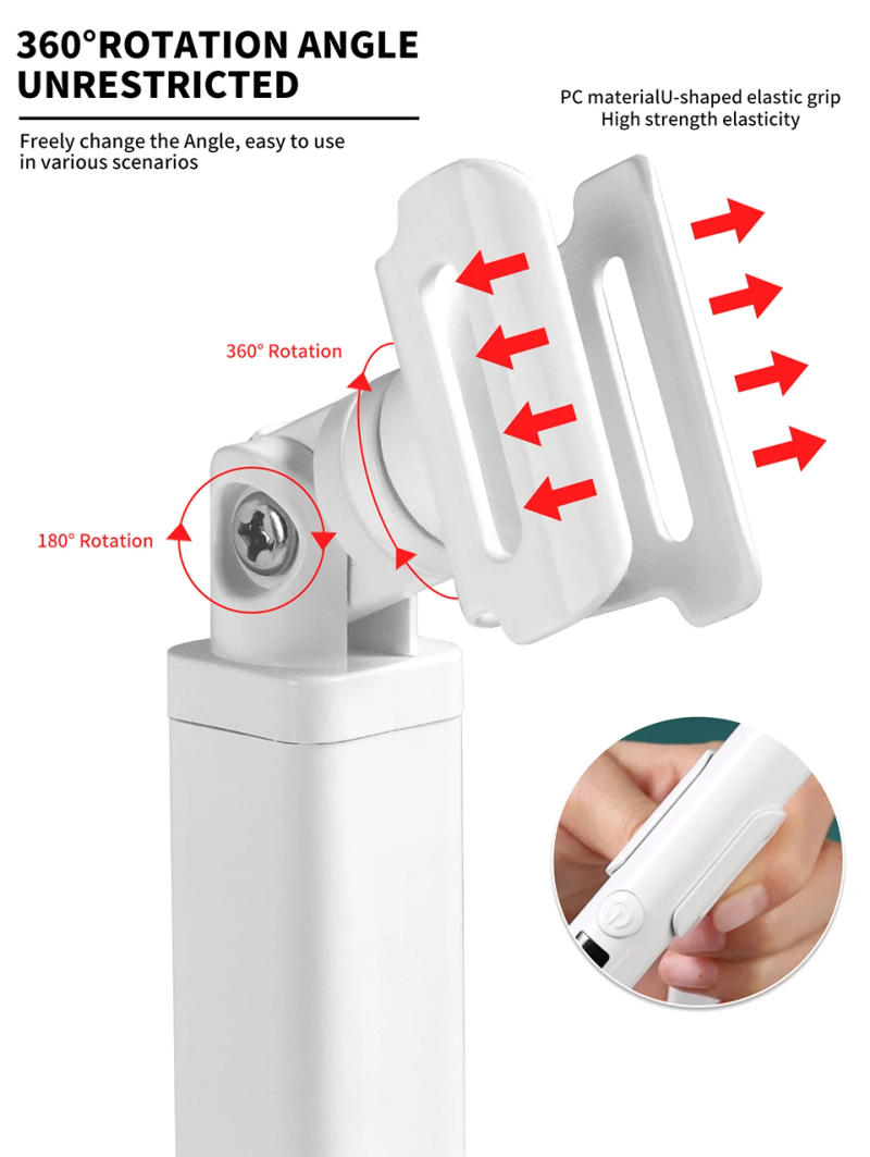 Description Picture 5 of itemPortable Nail UV LED Lamp Rechargeable for Nails Gel Polish Drying Resin Quick UV Light Lamp for Nails Art Desk Stand Removable