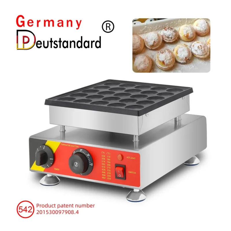 Description Picture 5 of item25 Hole Commercial Mini Dutch Pancake Baker Maker Electric Dorayaki Maker Muffin Waffle Making Machine Kitchen Appliance
