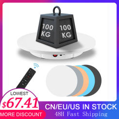100KG Load 42cm Photography Rotating Display Stand 360 Electric Rotating Product Display Turntable For Video Shooting