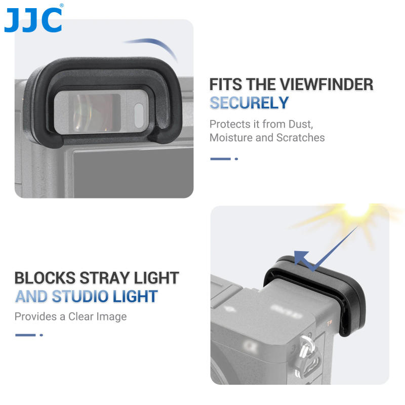 Description Picture 4 of item2 Pack JJC FDA-EP20 Soft Eyecup Eyepiece Viewfinder Eye Cup for Iconic Brand A6700 Eyeshade Protector Accessories