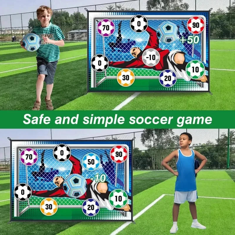Description Picture 4 of item59inch Soccer Game Mat Set Soccer Toys Outdoor Indoor Multiplayer Competitive Football Games Kids Football Training Boy Gifts