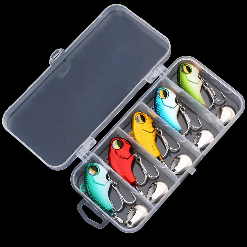 Description Picture 2 of itemFishing Lures Wobble Rotating Metal Vib Vibration Tail Winter Fishing 6g 14g 26g Artificial Hard Baits Jig Spinner Spoon Pesca