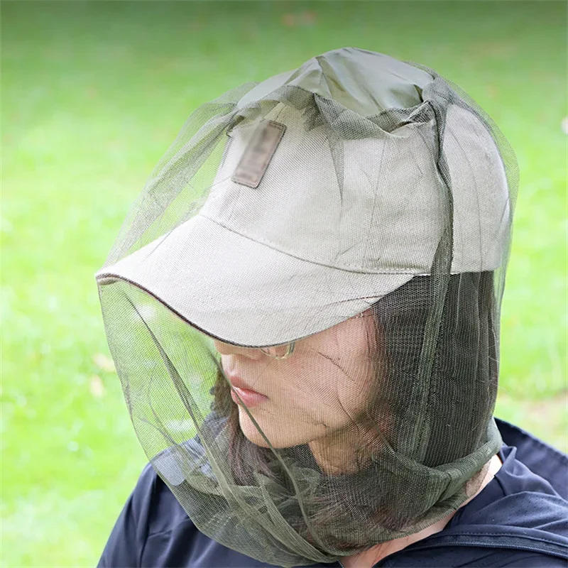 Description Picture 4 of itemOutdoor Fishing Caps Anti Mosquito Insect Garden Beekeeping Hat Camping Bug Mesh Head Net Face Protector Hats Fishing Cap Nets