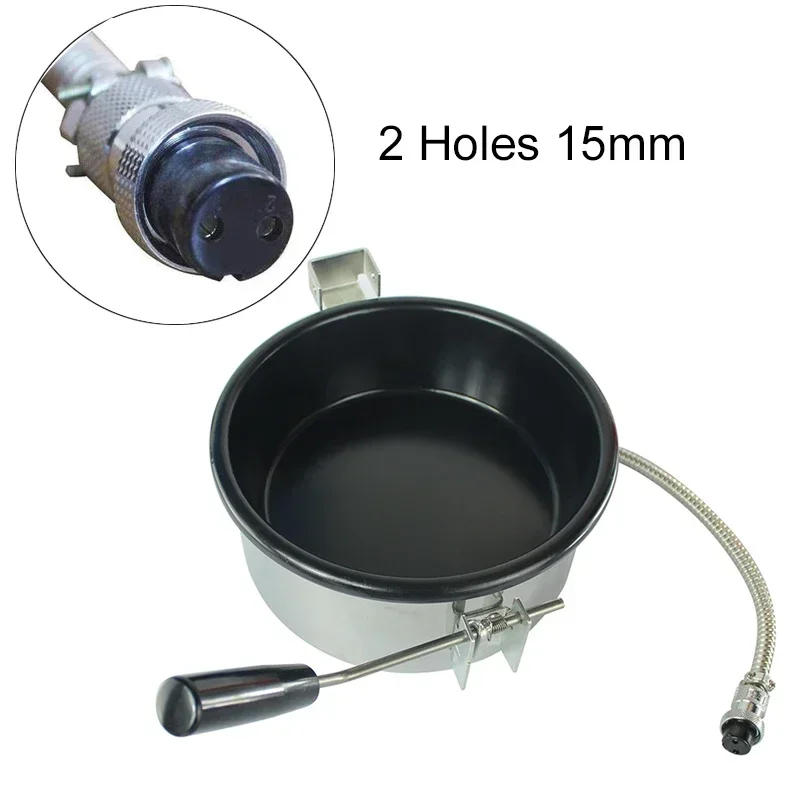 Description Picture 3 of itemCommercial 8oz Hot Air Oil Popcorn Maker Heating Pot Hand-cranked 8 Ounce Electric Popcorn Machine Accessories Parts 2/3 Holes