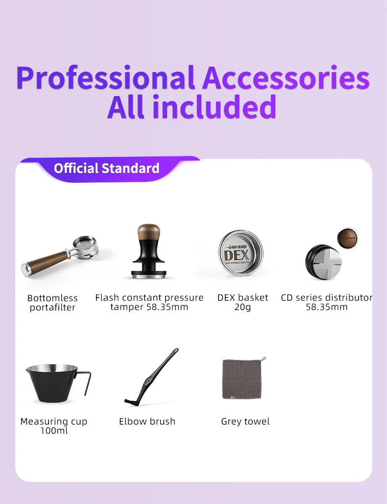 Description Picture 5 of itemMHW-3BOMBER Manual Lever Espresso Maker 58mm Professional Variable Pressure Espresso Machine Portable Camping Home Coffee Maker
