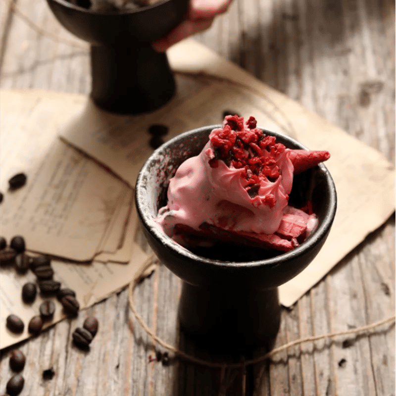 Description Picture 4 of itemHigh Feet Ceramic Bowl Dessert Bowl Ice Cream Cup Dinner Plate Serving Plates Fruit Plate Salad Bowls Soup Bowl  Snack Tray Dish