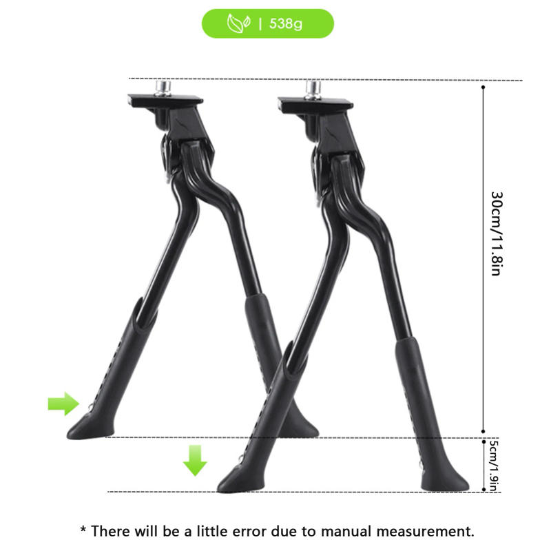 Description Picture 2 of itemDouble Leg Kickstand Bicycle Stand Bike Center Mount Foldable Heavy Duty Adjustable MTB Bike Kickstand Foot Support Dual Leg