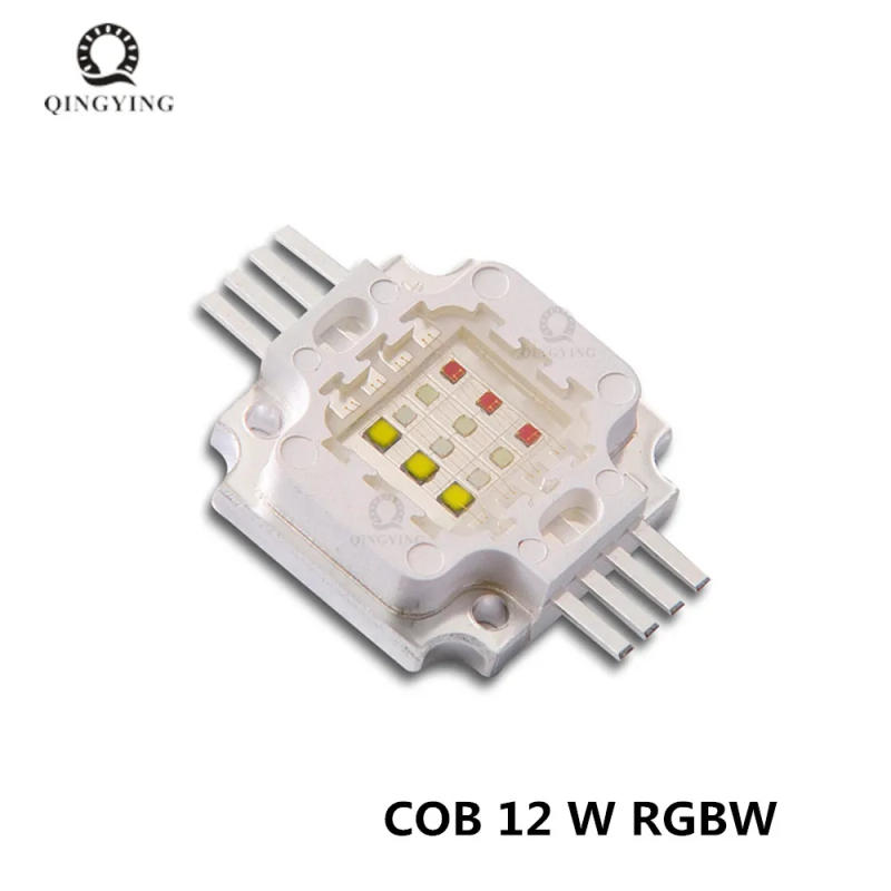 Description Picture 2 of item12W High Power LED Chip RGBW Red Green Blue White Diode 12 W Watt COB Module Colorful for DIY Stage Light Plant Growth Lamp