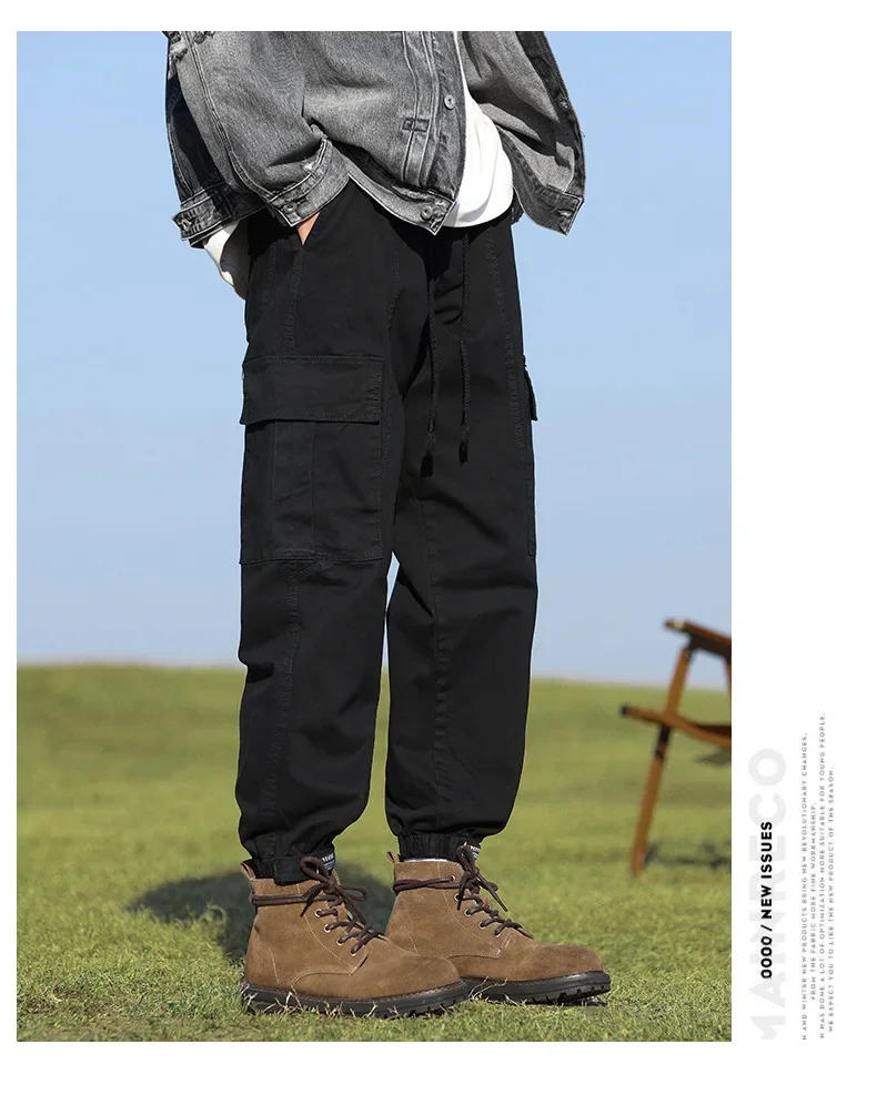 Description Picture 5 of itemPlus Size Casual Trousers Men's Spring New Big Size Work Trousers Men's Elastic Waist Trousers Cargo Pants 6XL 7XL 8XL