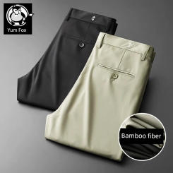 Baisheng Fox Large Bamboo Fiber Business Obesity Pants