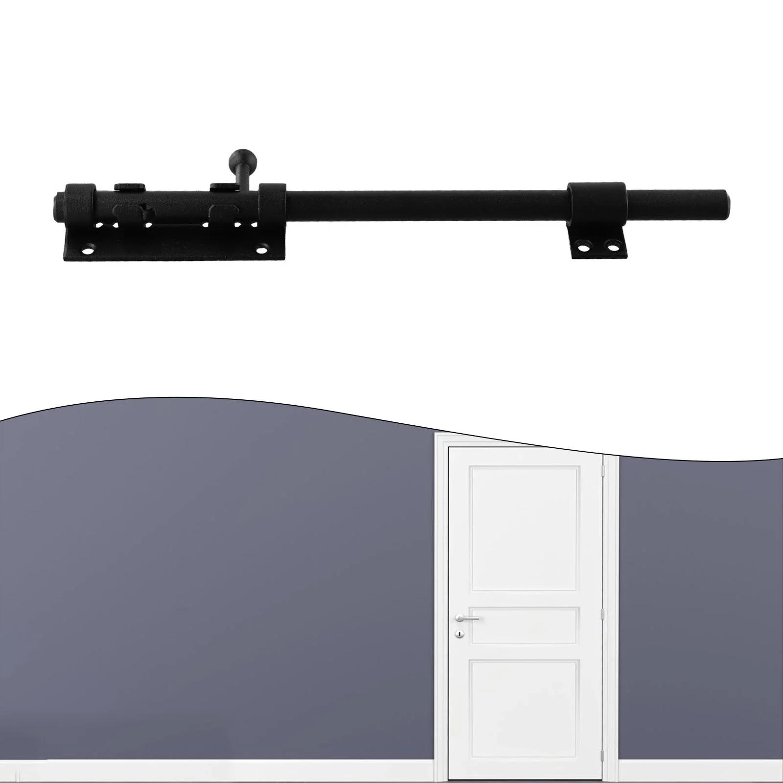 Description Picture 5 of itemDoor Window Bolt Latch Heavy Duty Gate Latch Slide Door Lock Buckle  304 Stainless Steel Black Bolt Lock Home Hardware