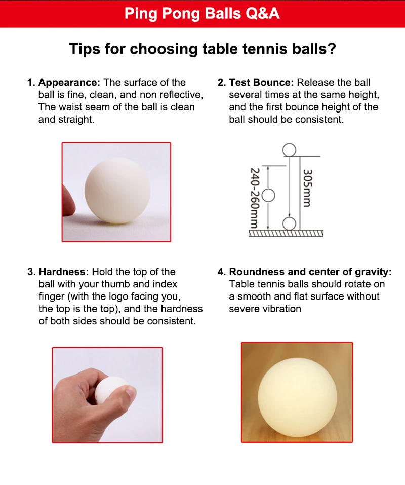 Description Picture 6 of item100Pcs DHS Seamed Table Tennis Ball ABS New Material Table Tennis Ball ITTF Approved Ping Pong Balls for Training Competition