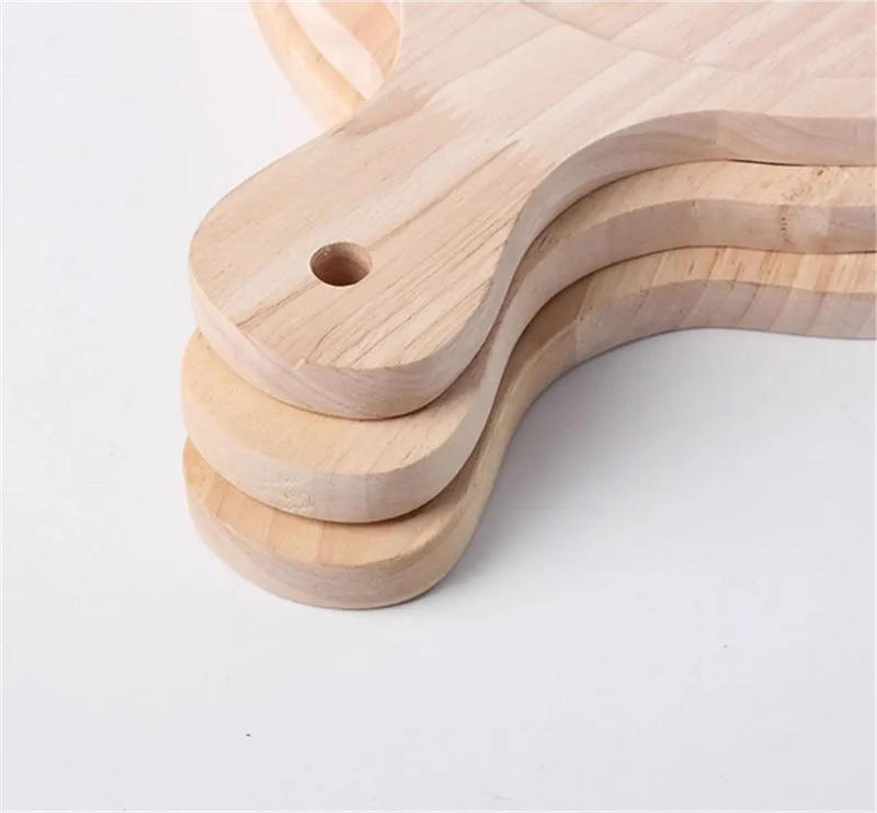 Description Picture 5 of itemWooden Pizza board Round with Hand Pan Baking Tray Stone Cutting Board Platter Pizza Bamboo Cake Bakeware Tools rejilla para