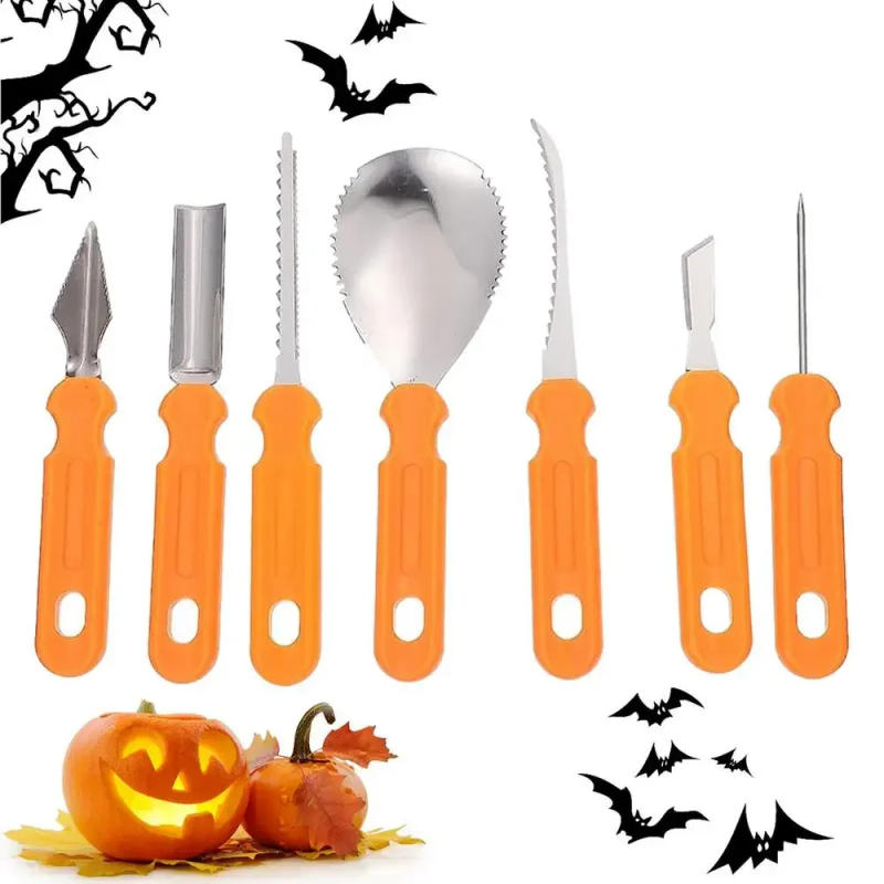 Description Picture 5 of itemHalloween Pumpkin Carving Set Tools Pumpkin Carving Knife Adults Pumpkin Cutting Supplies Engraving Kitchen Cutting Dropshipping