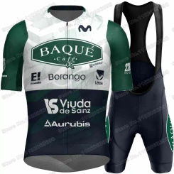 2024 Baqué Team Cycling Jersey Set Men Cycling Clothing Summer Road Bike Shirts Suit Bicycle Bib Shorts MTB Sportswear