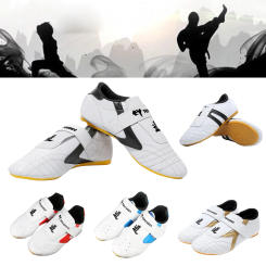 Taekwondo Shoes Breathable Kung Fu Shoes Taichi Karate Martial Arts Wrestling Sneaker Adult Children Soft Sole Sport Shoes