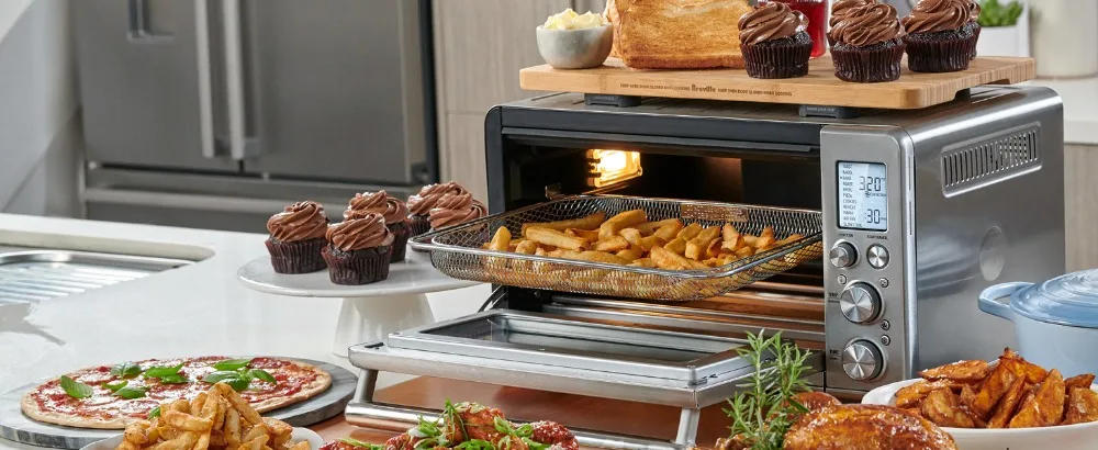 Description Picture 3 of itemSmart Air Fryer Oven, Convection Countertop Oven, Air Fryer Toaster Oven Combo, Black Stainless Steel