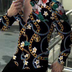 2023 Luxury Men's Suit Wedding Party Party Casual Outdoor Street Comfortable Soft Material Men's Lapel Button Shirt Tops