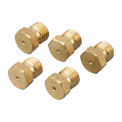 5PCS â€‹Bore Nozzle Set For LPG Conversion Analyst For Gas Stove Brass Nozzle Propane Injector Cookwarestoves Kitchen Accessories
