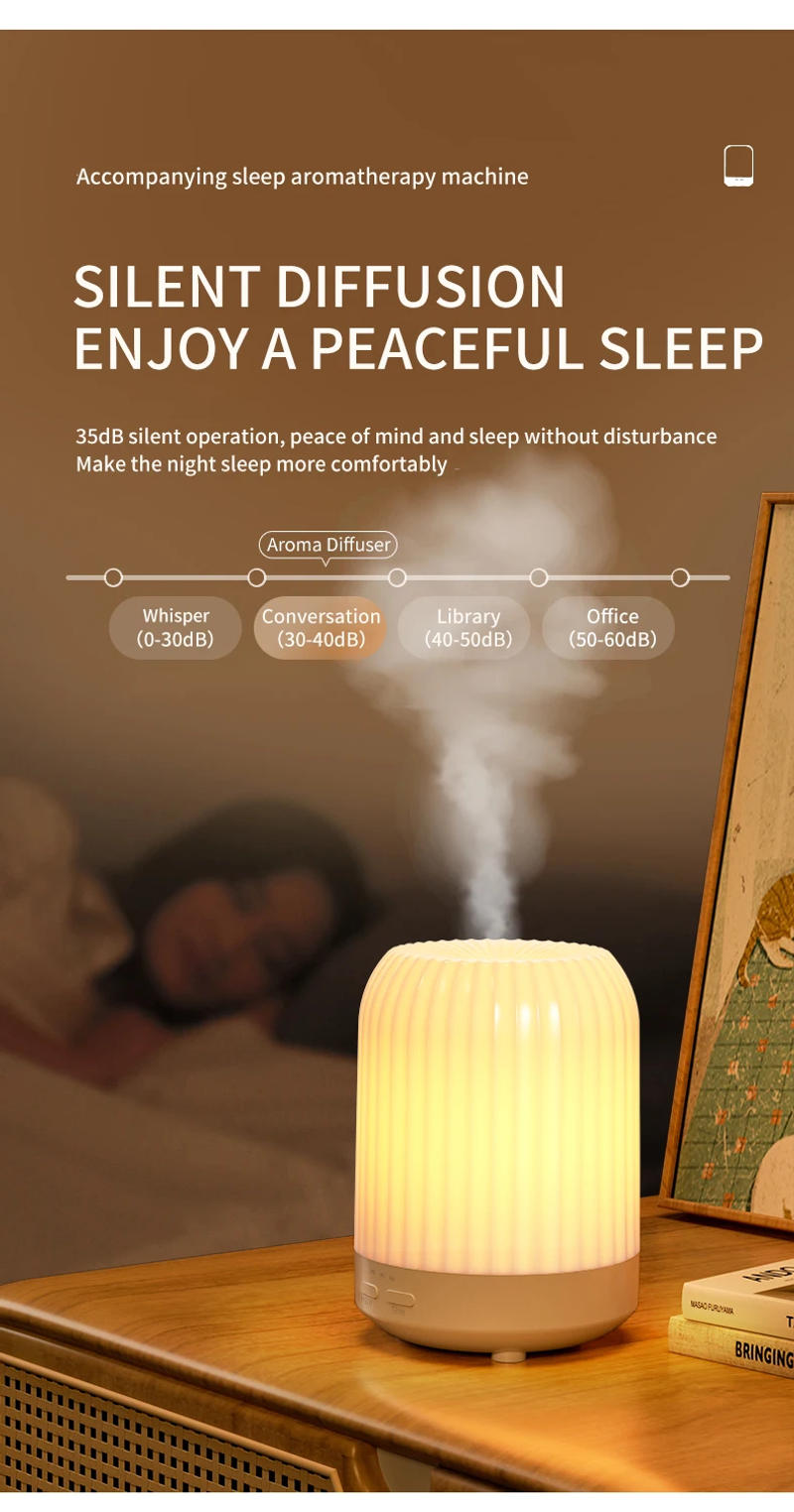 Description Picture 6 of itemHome Essential Oil Humidifier Aromatherapy Machine Smart  Automatic Perfume Machine Bedroom Diffuser Night Light Humificador