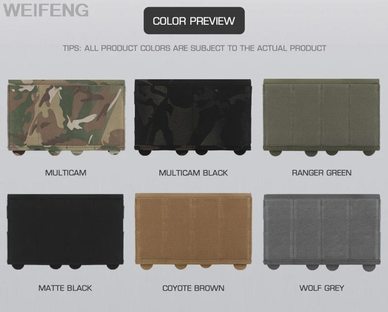 Description Picture 3 of itemTactical Molle Magazine Pouch for Submachine Gun Rifle MP5 MP7 Mag Holder Flashlight Pouch Elastic Bag Hunting Accessories